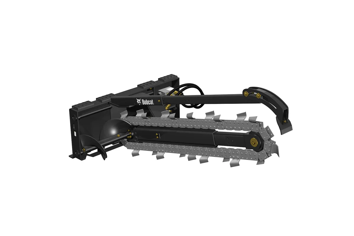 Bobcat trencher attachment for the MT120 mini track loader