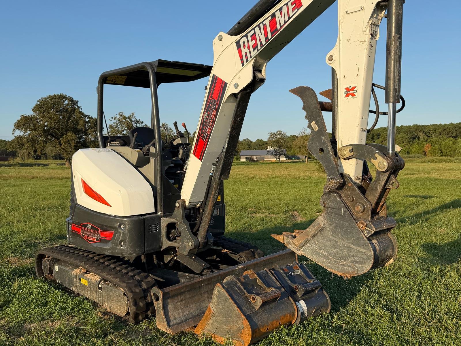 Bobcat E35 mini excavator at Montgomery Equipment