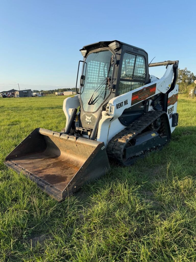 Bobcat T66 track loader rental, front right view
