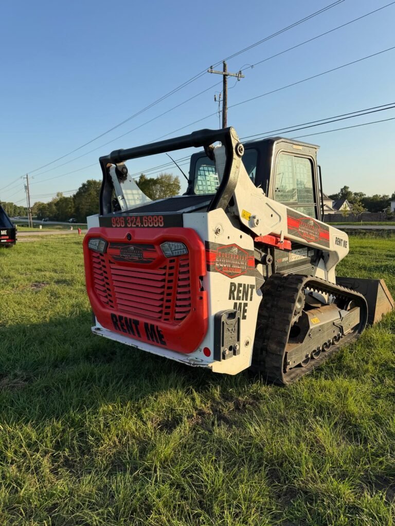 Rear of the Bobcat T66 rental track loader